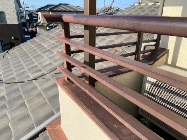 加古川市で雨漏り原因となっていたベランダ